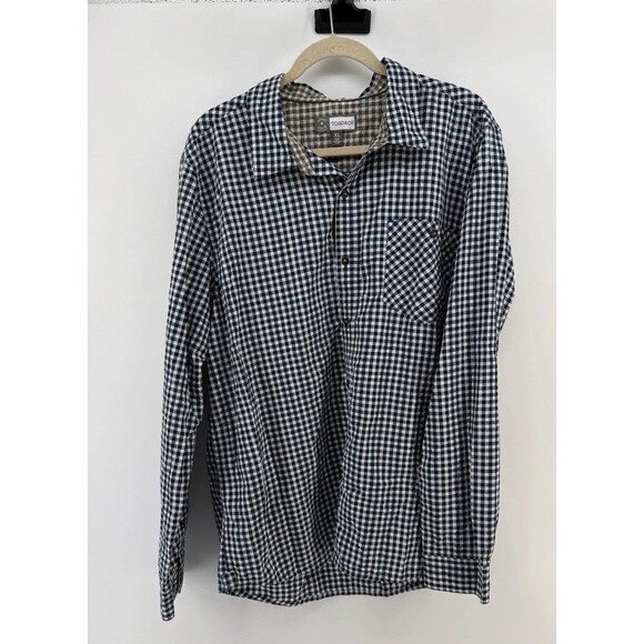 Toad & Co Shirt Mens XL Plaid Long Sleeve Button Up Insect Shield nylon poly - Picture 2 of 13